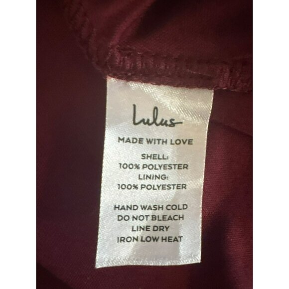 Lulus Burgundy Forevermore Sleeveless Skater Dress Size S - Picture 7 of 8